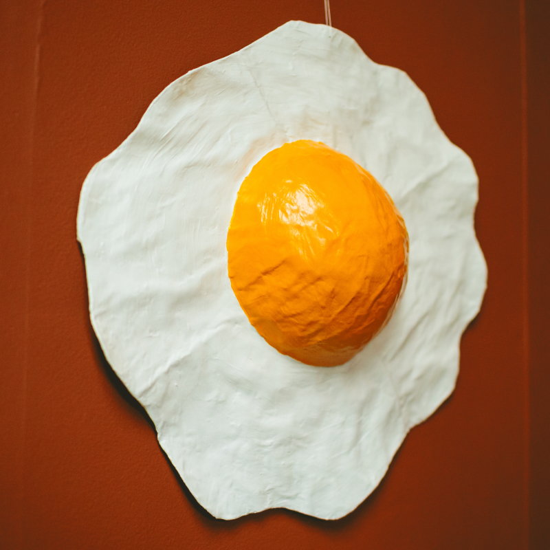 Giant Egg - Paper Mache Wall Sculpture - Image 5