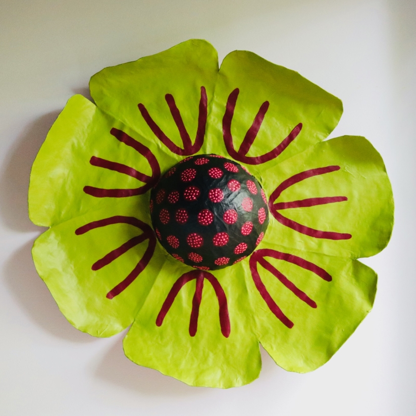 Big Ass Wallflower - Paper Mache Wall Sculpture