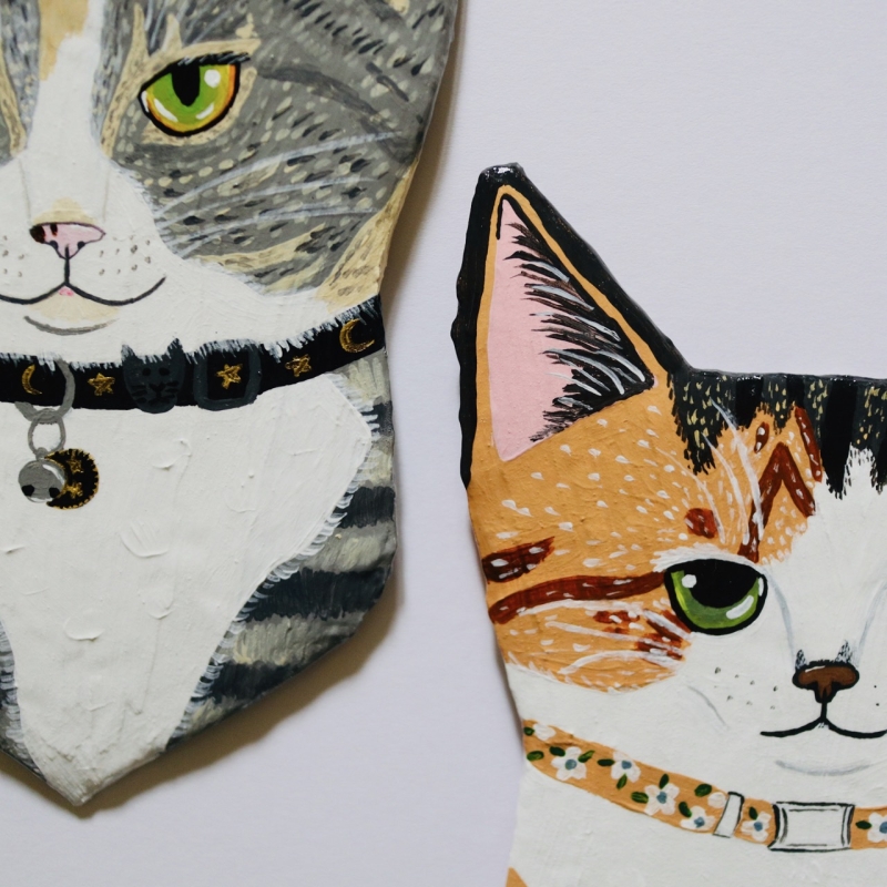 Rye & Rhea Cat Heads - Custom for Teresa B. - Image 5