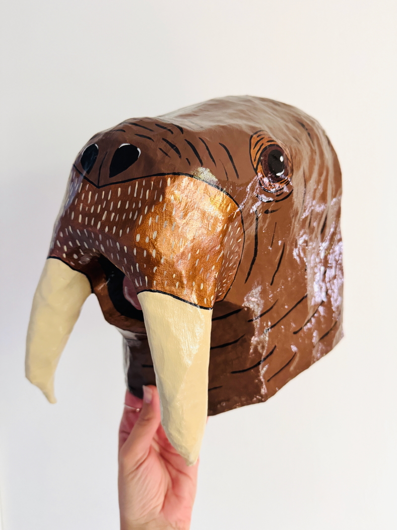 Paul the Walrus - Paper Mache Wall Sculpture - Image 10