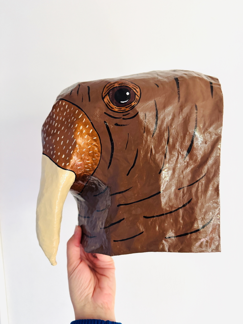 Paul the Walrus - Paper Mache Wall Sculpture - Image 8