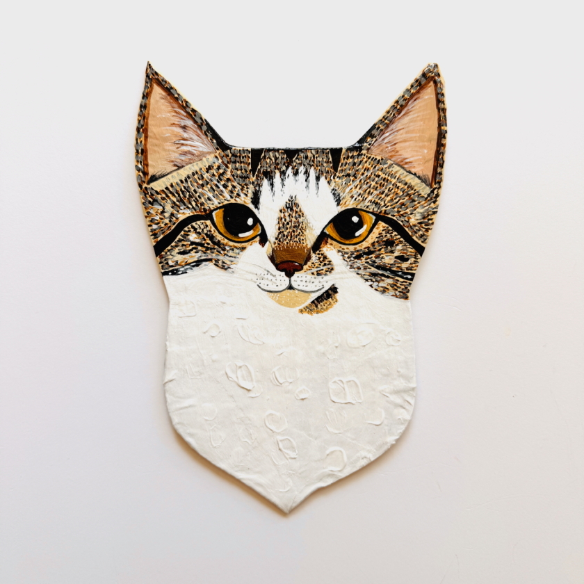 Lou Lou & Ha Ha Cat Heads - Custom for Beth P.