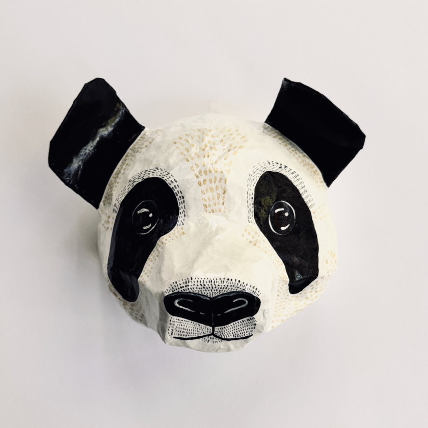 Paulie the Panda - Paper Mache Wall Hanging