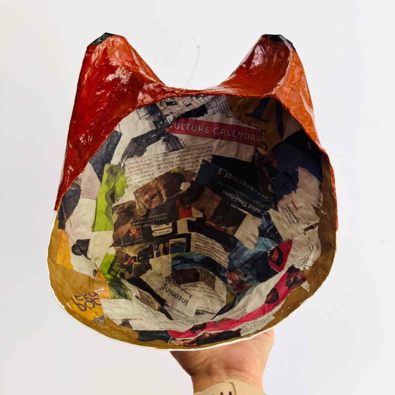 Ginger the Fox - Paper Mache Wall Hanging - Image 5