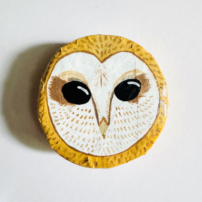 Mini Owls - Paper Mache Wall Hanging - Image 4