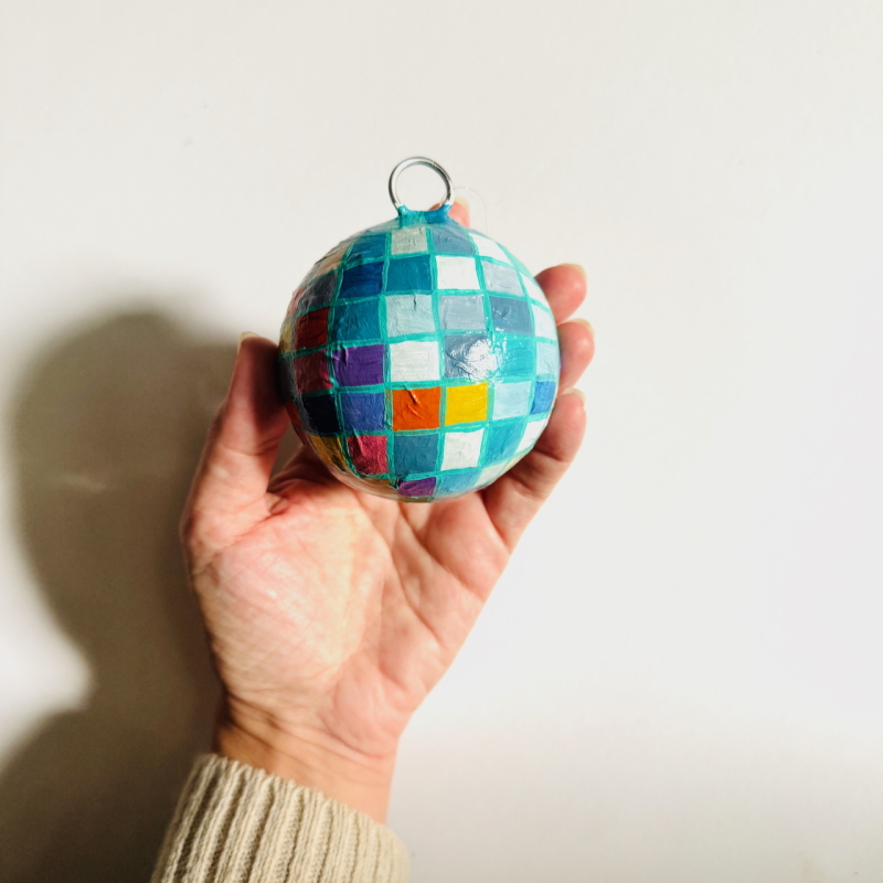 Mini Discos - Paper Mache Wall Hanging - Image 4