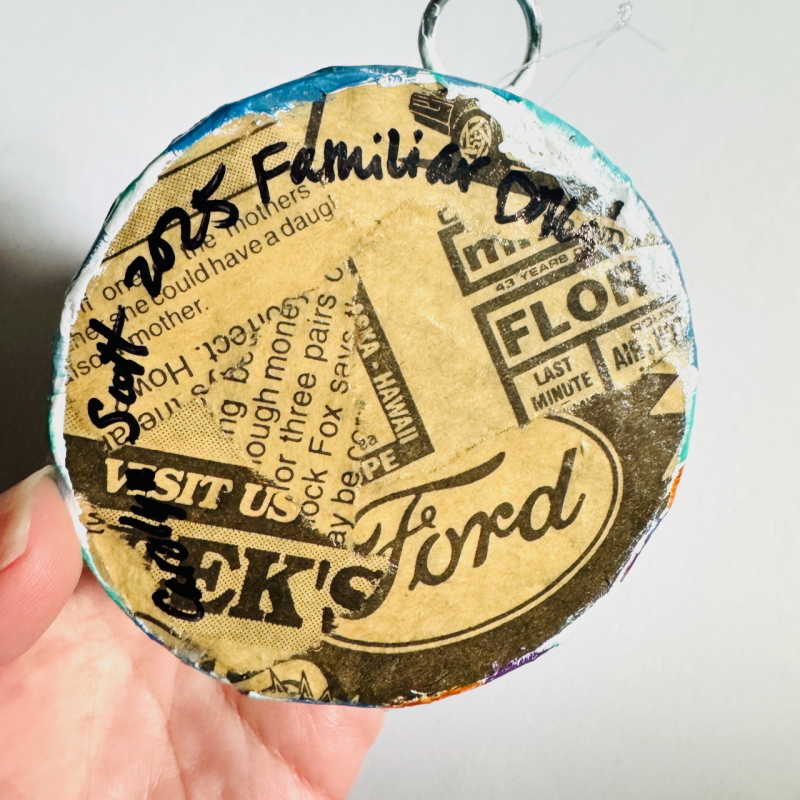 Mini Discos - Paper Mache Wall Hanging - Image 5