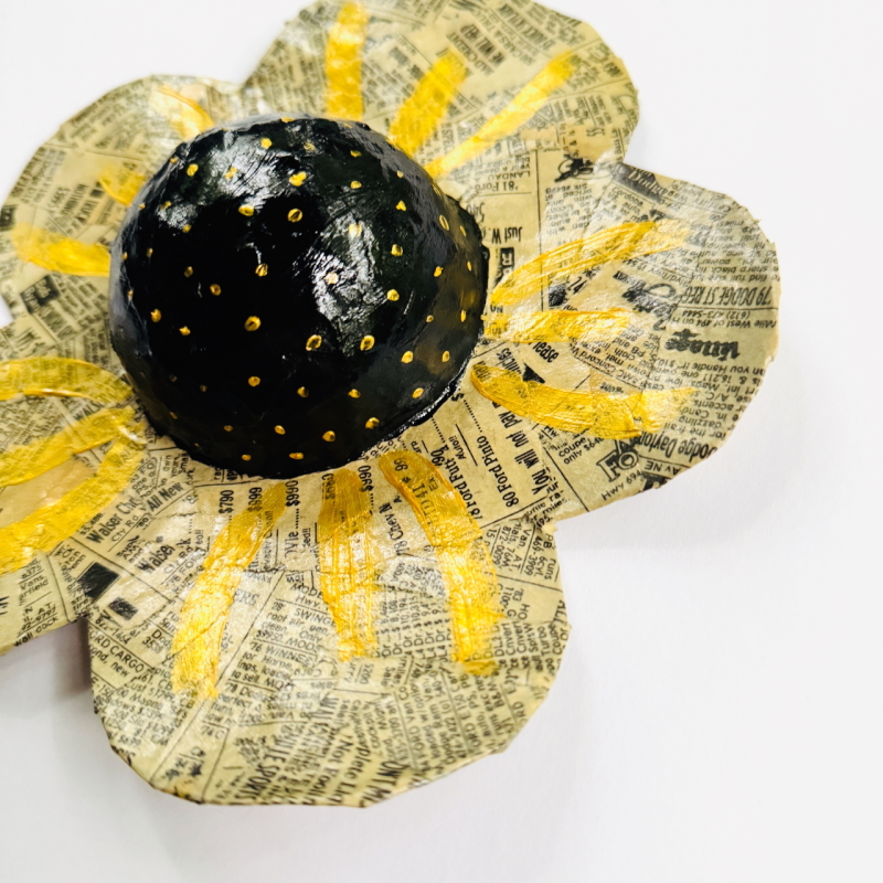 Olympic Flowers - Paper Mache Wall Hanging - Image 11