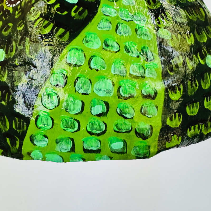 Horchata the Hummingbird - Paper Mache Wall Hanging - Image 3