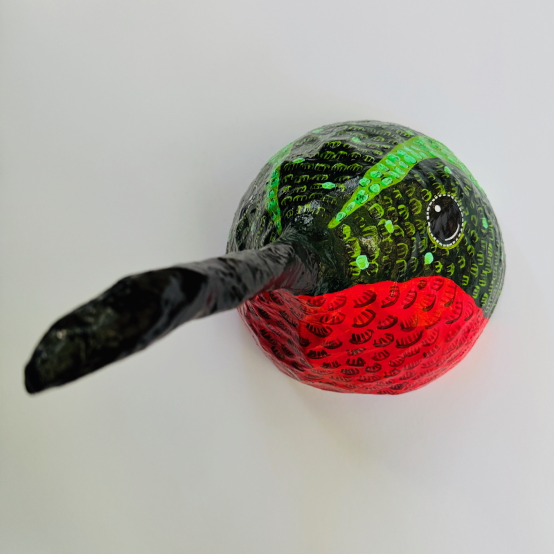 Horchata the Hummingbird - Paper Mache Wall Hanging - Image 5