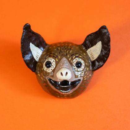 Bugspray - Clay Bat Head Wall Hanging