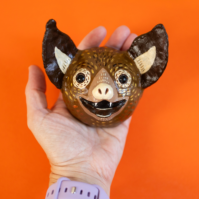 Bugspray - Clay Bat Head Wall Hanging - Image 2
