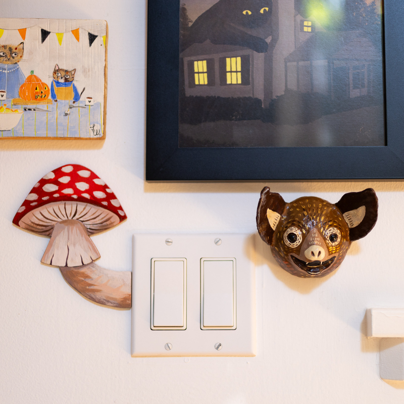 Bugspray - Clay Bat Head Wall Hanging - Image 3