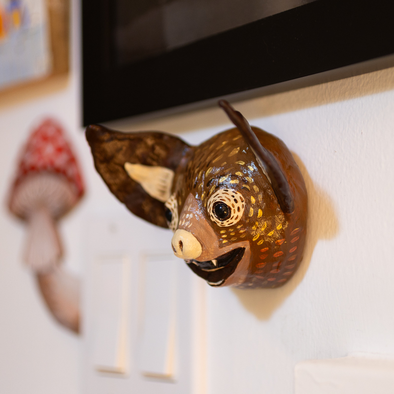 Bugspray - Clay Bat Head Wall Hanging - Image 6