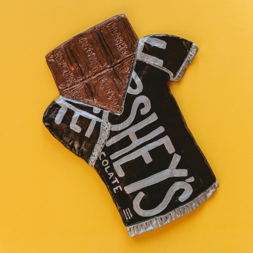 Choco the Chocolate Bar - Clay Hershey's Chocolate Bar Wall Hanging